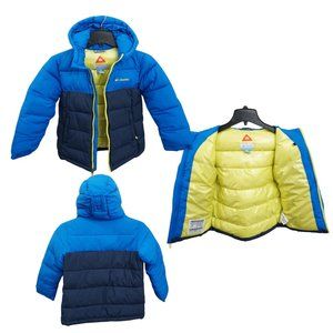 Columbia Hooded Jacket Boys, Blue, Size, S (8)